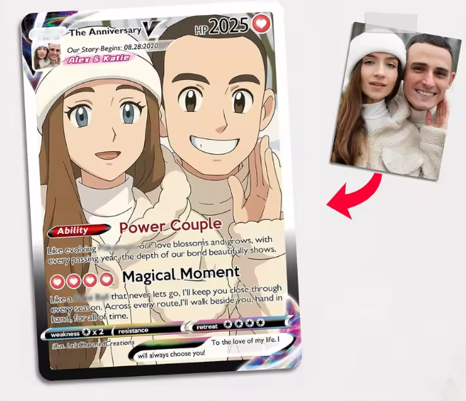 Carta estilo anime personalizada